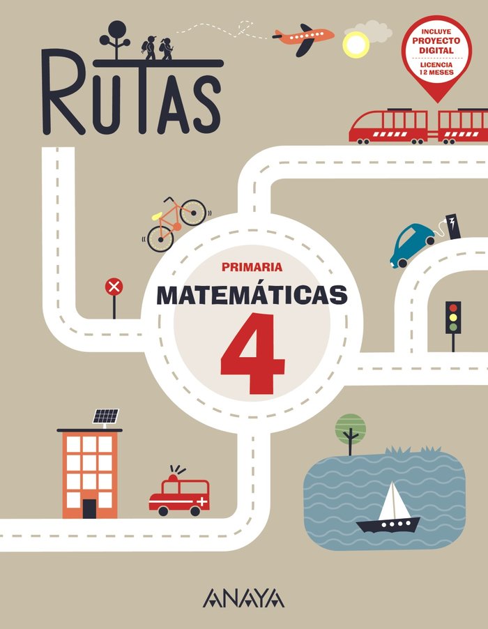 Matemáticas 4. RUTAS | Varios autores | 9788414319765 (Anaya Texto)