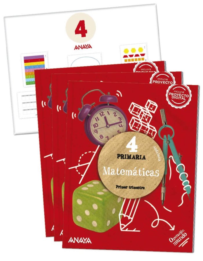 Matemáticas 4. (Incluye material manipulativo) | Varios autores | 9788414319925 (Anaya Texto)