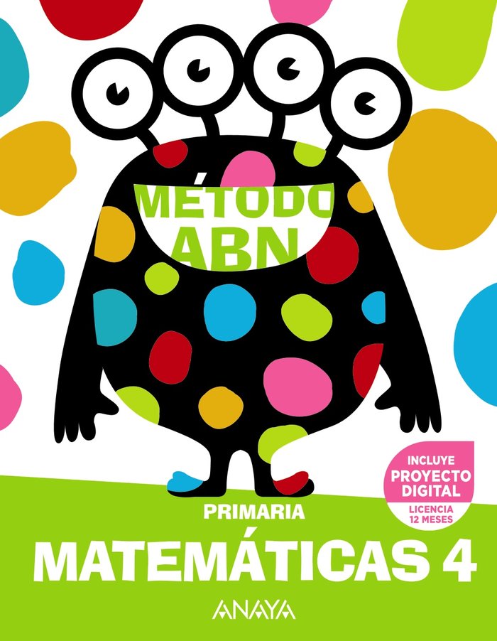 Matemáticas ABN 4 | Varios autores | 9788414320150 (Anaya Texto) Imagen principal del producto