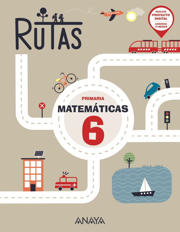 Matemáticas 6. RUTAS | Varios autores | 9788414322307 (Anaya Texto) Imagen principal del producto