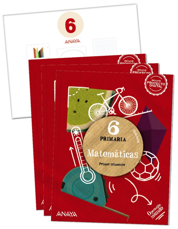 Matemáticas 6. (Incluye material manipulativo) | Varios autores | 9788414322468 (Anaya Texto)