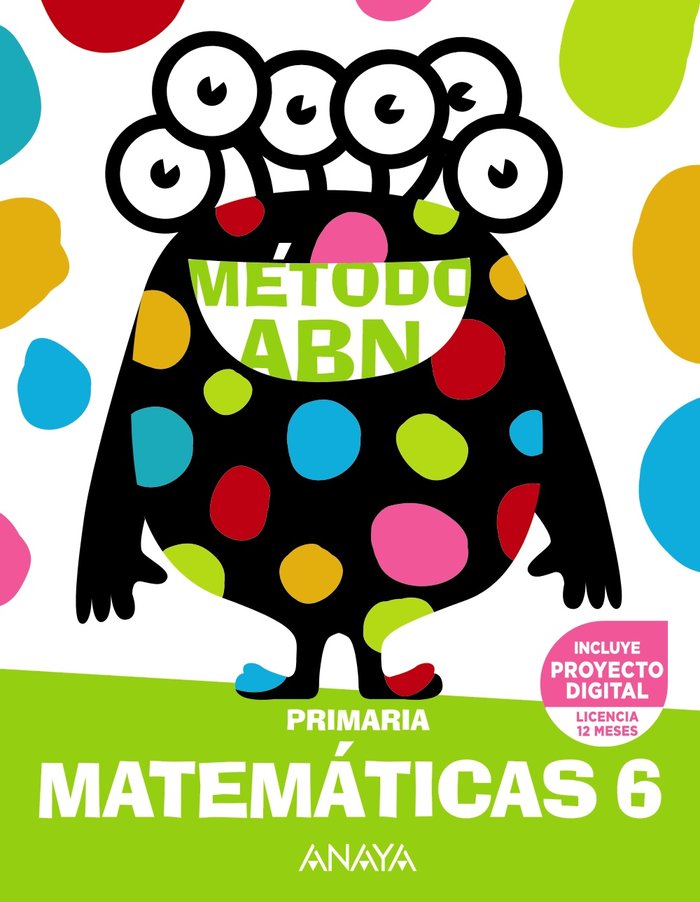 Matemáticas ABN 6 | Varios autores | 9788414322697 (Anaya Texto) Imagen principal del producto
