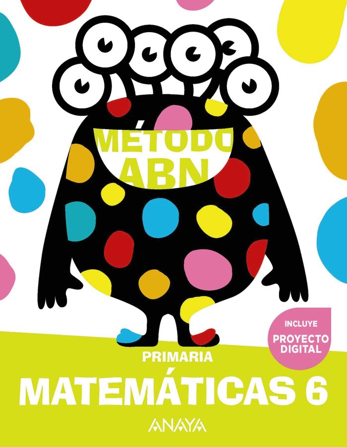 Matemáticas ABN 6 | Varios autores | 9788414322741 (Anaya Texto) Imagen principal del producto