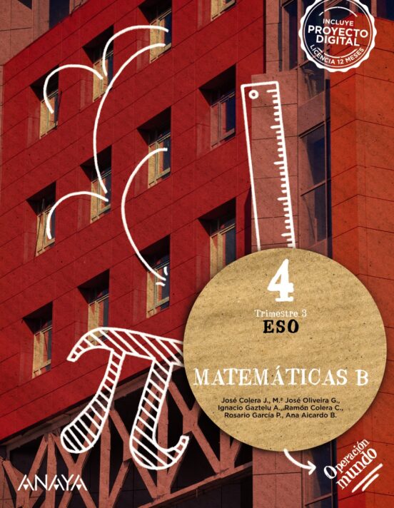 ✅ MATEMÁTICAS B 4º ESO VV.AA. ANAYA - 9788414324998 Imagen principal del producto