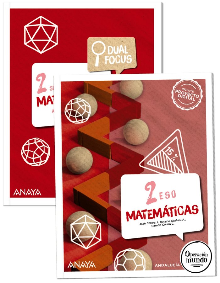 Matemáticas 2. + Dual Focus | Varios autores | 9788414325032 (ANAYA TEXTO) Imagen principal del producto