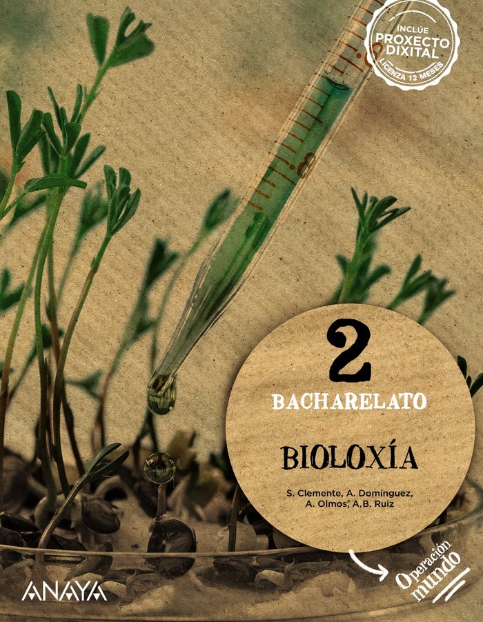 ✅ BIOLOXIA 2ºBACH GALICIA OPERAC,MUNDO 23 - 9788414329818 Imagen principal del producto