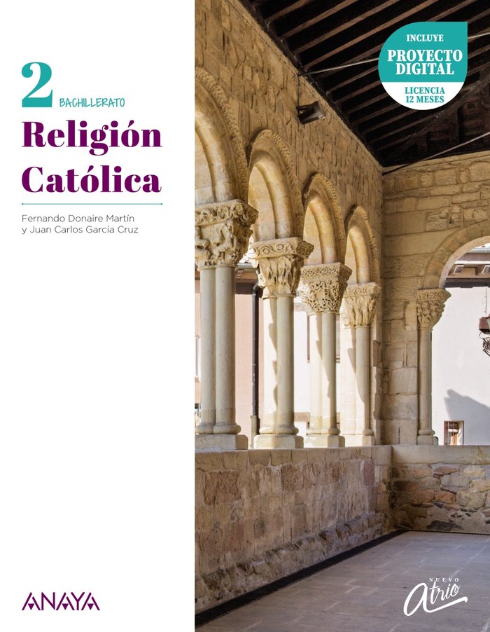 ✅ RELIGION CATOLICA 2ºBACH 23 NUEVO ATRIO - 9788414330197 Imagen principal del producto