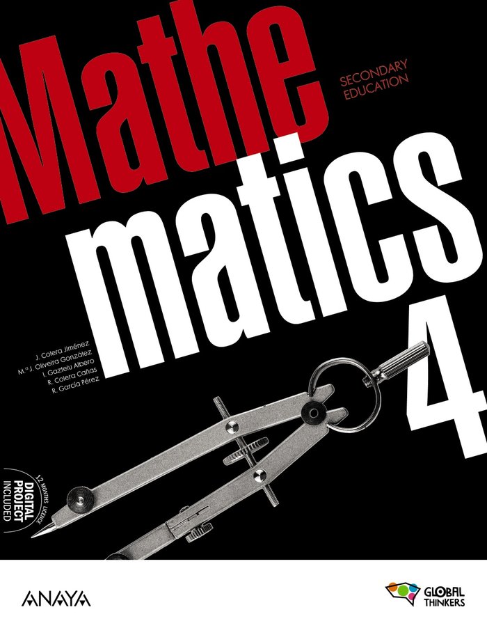 Mathematics 4. Student's Book | Varios autores | 9788414331262 (ANAYA TEXTO) Imagen principal del producto