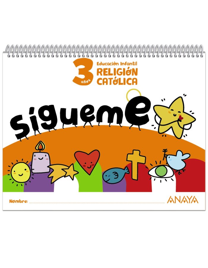 SIGUEME RELIGION CATOLICA EI 3AÑOS 24 | Varios Autores | 9788414338223 (Anaya Texto) Imagen principal del producto