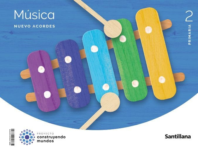 MUSICA 2º de Primaria NUEVO ACORDE 23 | AA,VV | 9788414407370 (Santillana) Imagen principal del producto