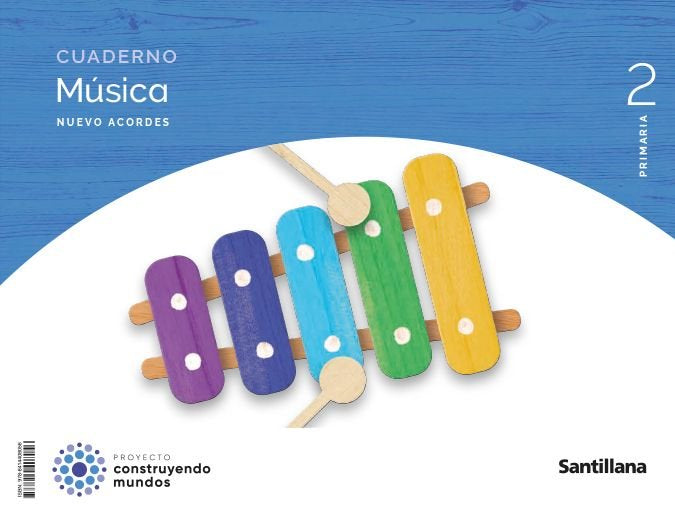 MUSICA CUADERNO 2º de Primaria NUEVO ACORDES 23 | AA,VV | 9788414408056 (Santillana)