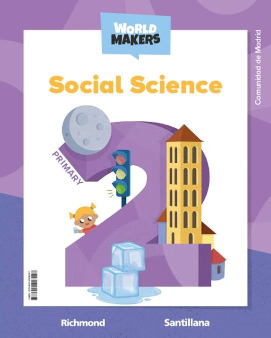 SOCIAL SCIENCE 2º de Primaria ST MADRID 23 WORLD MAKERS | AA,VV | 9788414408247 (Santillana)