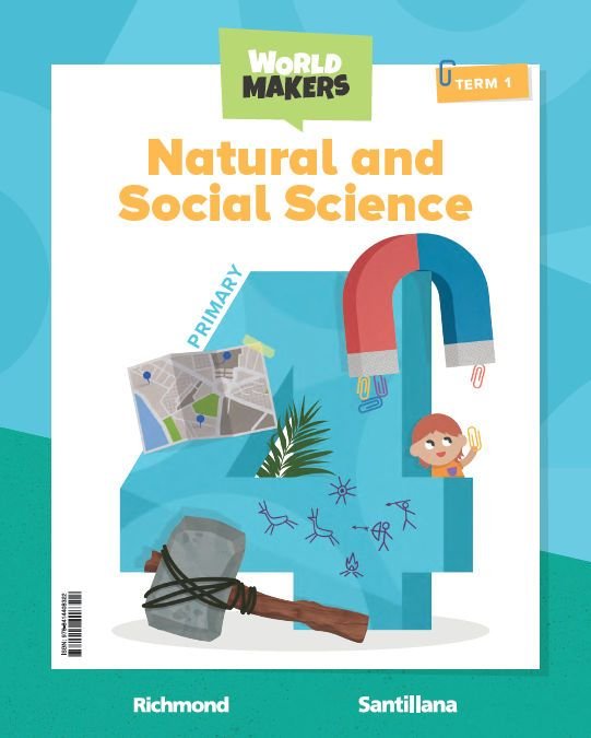 NATURAL & SOCIAL SCIENCE 4 PRIMARY STUDENT'S BOOK WORLD MAKERS | Varios autores | 9788414408322 (Santillana) Imagen principal del producto