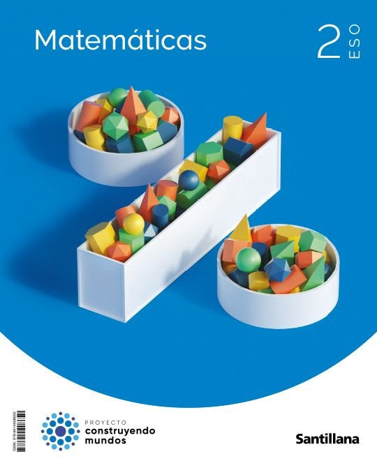 MATEMATICAS 2ºESO CONSTRUYENDO MUNDOS | Varios autores | 9788414408650 (SANTILLANA) Imagen principal del producto
