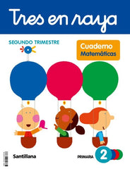 MATEMATICAS CUADERNO 2 2º de Primaria 23 TRES EN RAYA | AA,VV | 9788414408766 (Santillana)