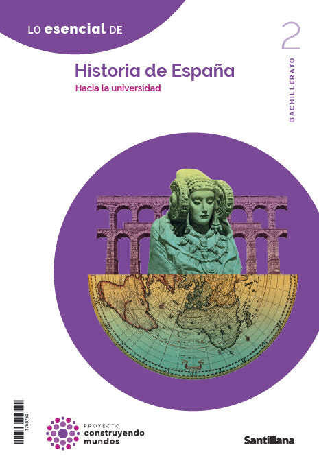 ✅ HISTORIA DE ESPAÑA 2ºBACH 23 CONSTRUYENDO MUNDOS - 9788414408797 Imagen principal del producto