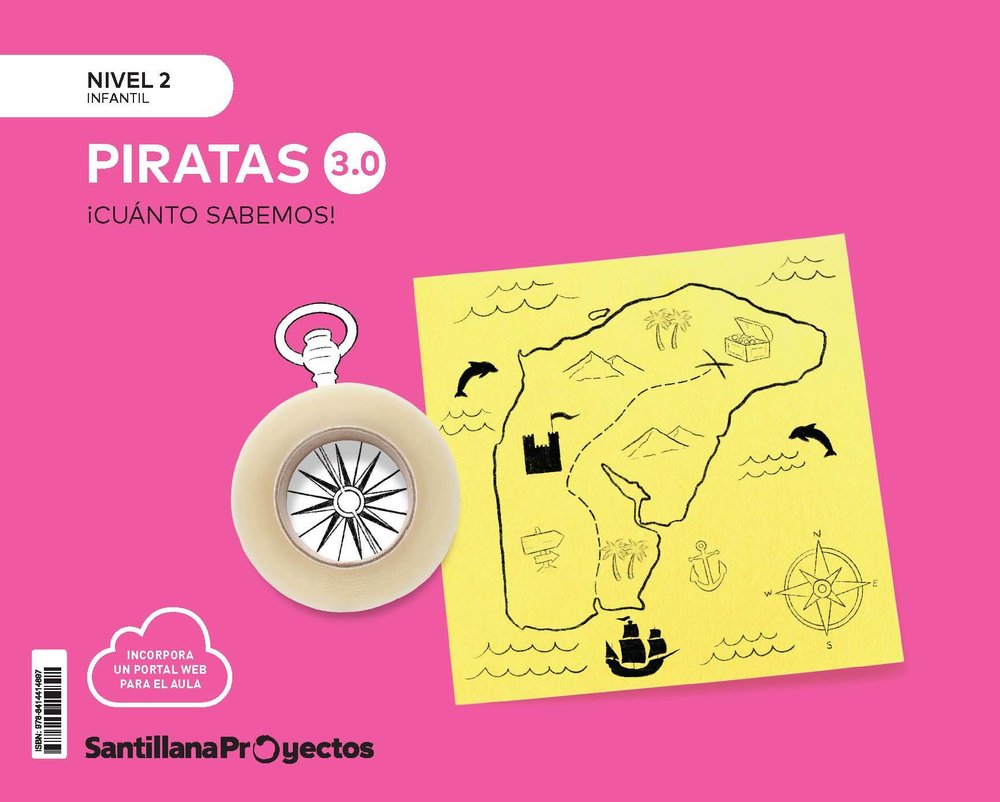 CUANTO SABEMOS 3,0 2 LOS PIRATAS 4AÑOS 24 | AA,VV | 9788414414897 (Santillana)