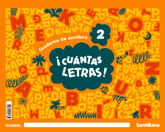 CUANTAS LETRAS NIVEL 2 3 AÑOS 25 MIS LETRAS | Varios Autores | 9788414416822 (Santillana)