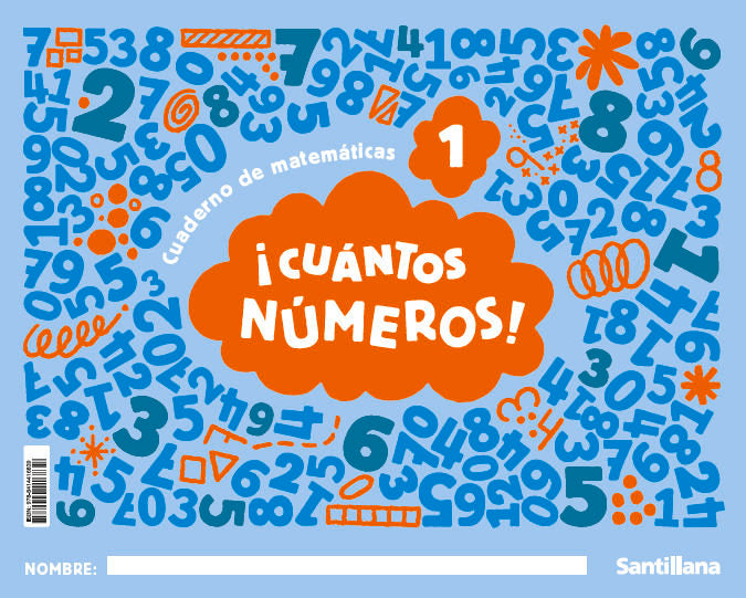 CUANTOS NUMEROS CUADERNO NIVEL 1 3 AÑOS 25 MIS NUMEROS | Varios Autores | 9788414416839 (Santillana)