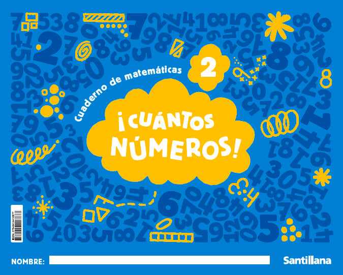 CUANTOS NUMEROS CUADERNO NIVEL 2 3 AÑOS 25 MIS NUMEROS | Varios Autores | 9788414416877 (Santillana) Imagen principal del producto