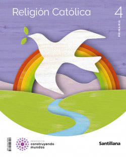 Religión Católica 4º Primaria. Construyendo Mundos 2023 (Santillana) - 9788414448458