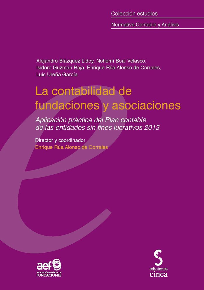 CONTABILIDAD DE FUNDACIONES Y ASOCIACIONESLA - 9788415305507 Imagen principal del producto