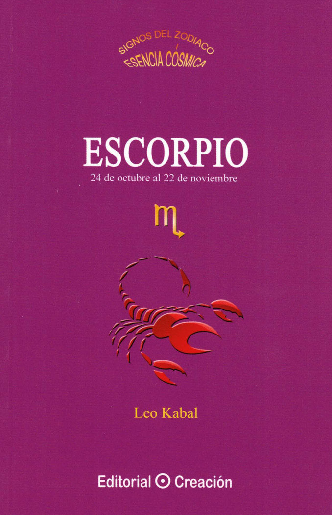 ESCORPIO I Kabal,Leo I Creacion Editorial I 9788415676331