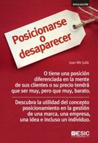 POSICIONARSE O DESAPARECER - 9788415986652
