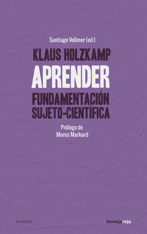 APRENDER | HOLZKAMP/VOLLMER | OVEJA ROJA | 9788416227471