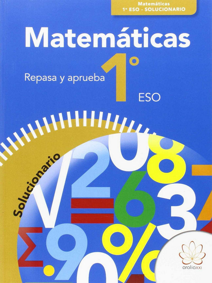 REPASA Y APRUEBA. MATEMÁTICAS 1ºESO. SOLUCIONARIO | Varios autores | 9788416474011 (ARALIA XXI) Imagen principal del producto