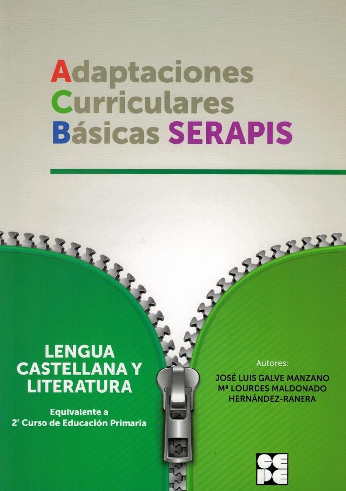 LENGUA 2P - ADAPTACIONES CURRICULARES BÁSICAS SERAPIS I Galve Manzano, José Luis;Maldonado Hernández-Ranera, Mª L. I Ciencias de la Educación Preescolar y Especial I 9788416941216 Imagen principal del producto