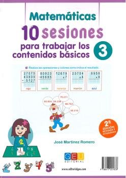 10 SESIONES PARA TRABAJAR CONTENIDOS BASICOS 3 2ªED | AA,VV | GEU | 9788417201838 Imagen principal del producto