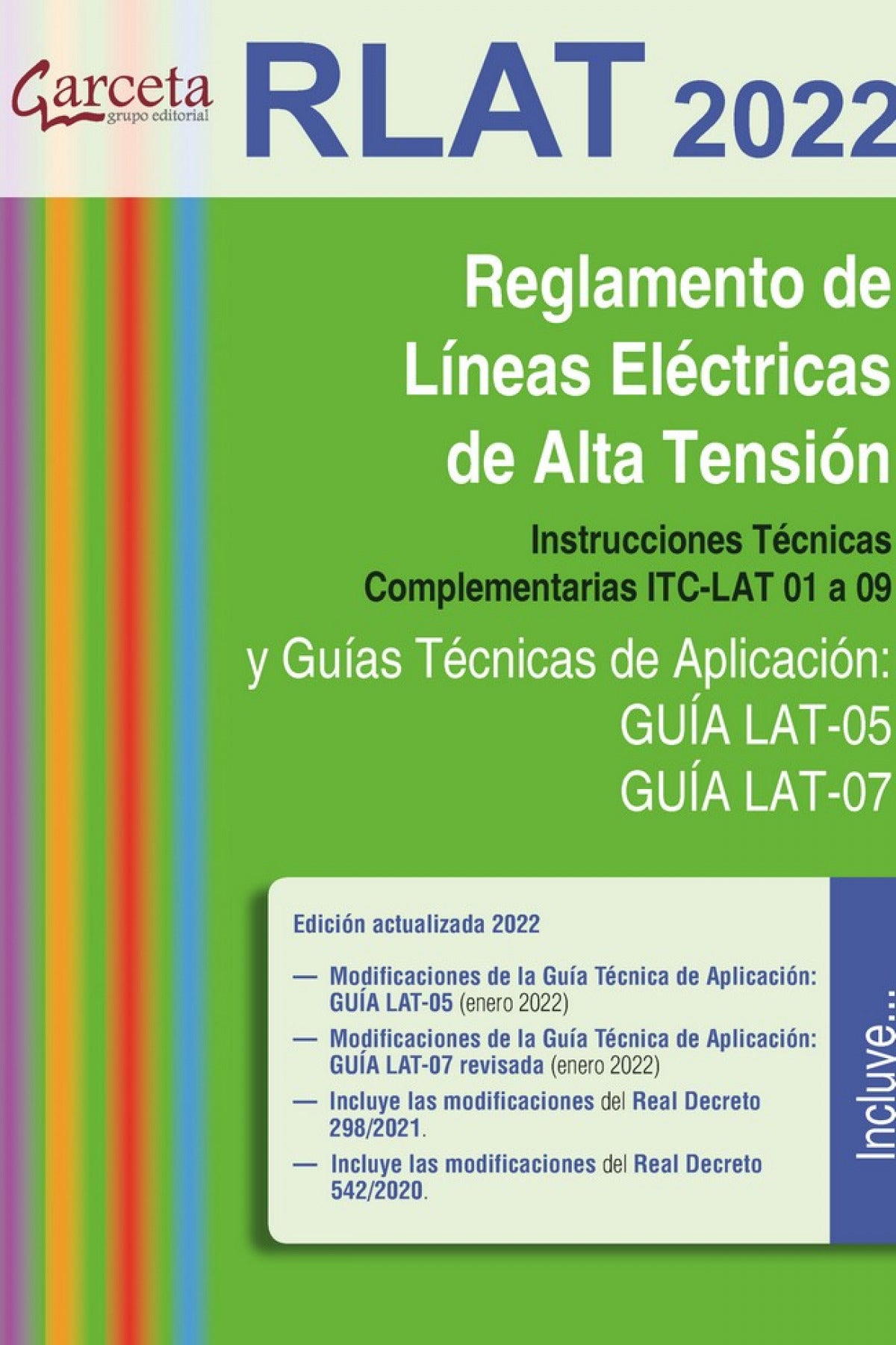 ✅ REGLAMENTO DE LÍNEAS ELÉCTRICAS DE ALTA TENSIÓN (RLAT 2022.) - 9788417289973
