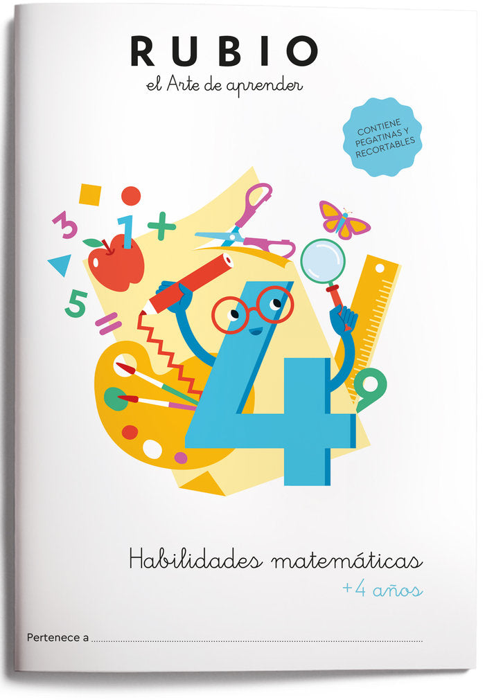 HABILIDADES MATEMATICAS 4 AÑOS RUBIO - 9788417427740 Imagen principal del producto
