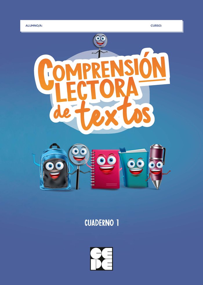 COMPRENSIÓN LECTORA DE TEXTOS 1 I Galve Manzano, José Luis;Moreno Ojeda, José Miguel;Fuentes Rojo, Lorena I Ciencias de la Educación Preescolar y Especial I 9788418044939 Imagen principal del producto