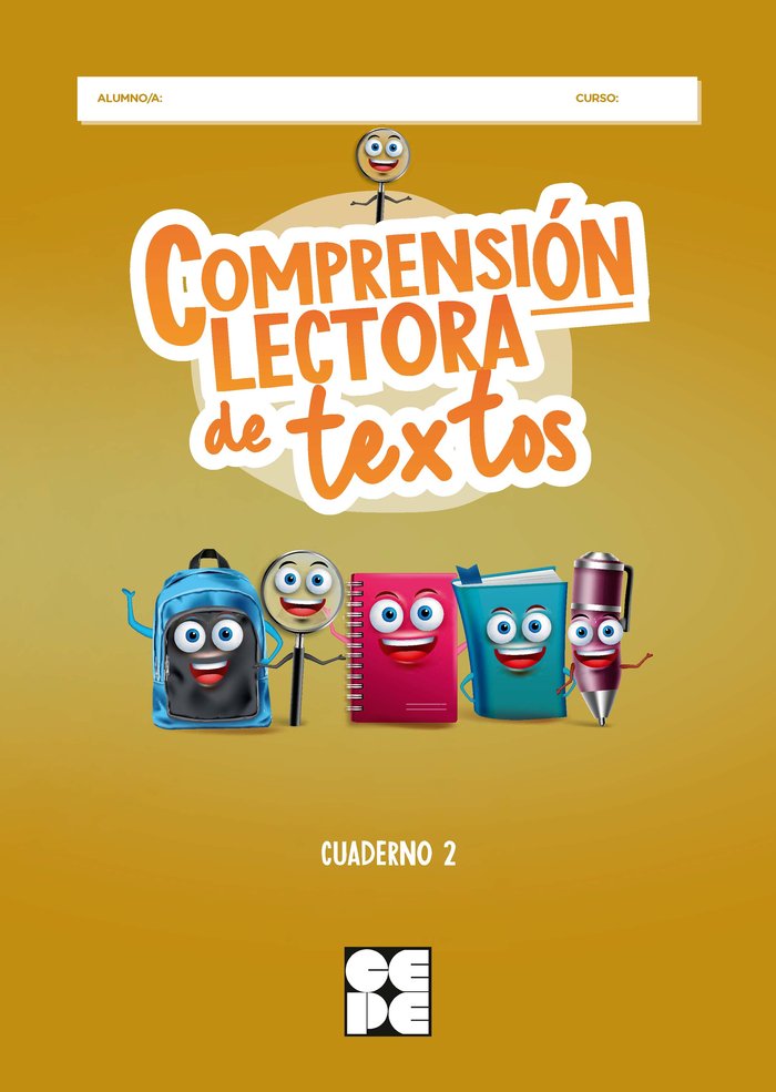 COMPRENSIÓN LECTORA DE TEXTOS 2 I Galve Manzano, José Luis;Moreno Ojeda, José Miguel;Fuentes Rojo, Lorena I Ciencias de la Educación Preescolar y Especial I 9788418044946 Imagen principal del producto