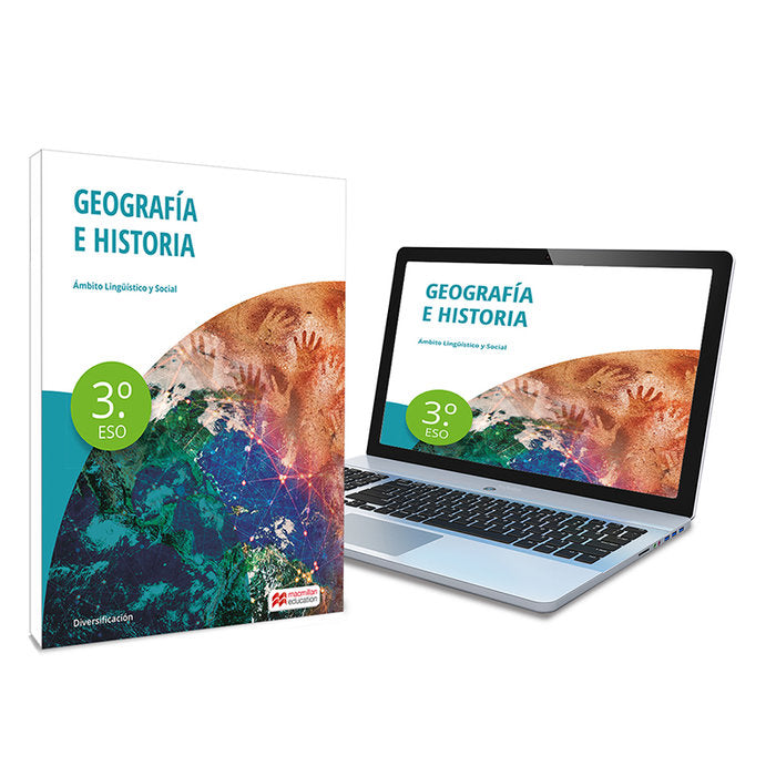Geografía e Historia 3o - Libro de texto en formato físico de Diversificación Curricular 3ºESO | Varios autores | 9788418356780 (MACMILLAN) Imagen principal del producto