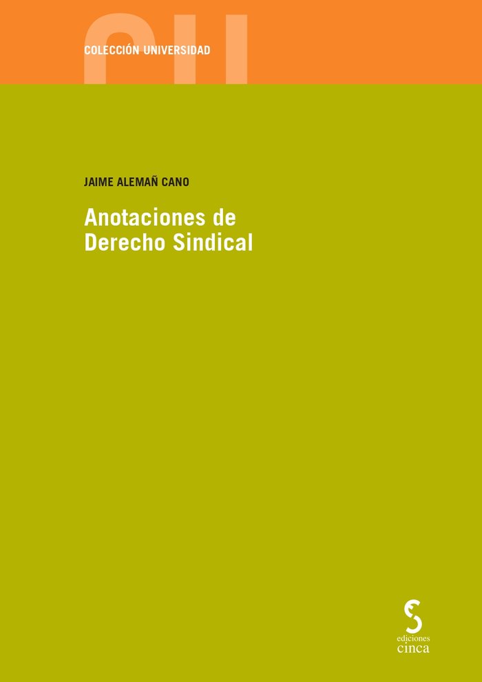 ANOTACIONES DE DERECHO SINDICAL - 9788418433658 Imagen principal del producto