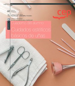 Cuaderno del alumno. Cuidados estéticos básicos de uñas (MF0344_1). Certificados de profesionalidad. Servicios auxiliares de estética (IMPE0108) Imagen principal del producto