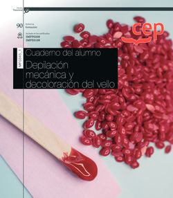 Cuaderno del alumno. Depilación mecánica y decoloración del vello (Transversal: MF0345_1). Certificados de profesionalidad Imagen principal del producto