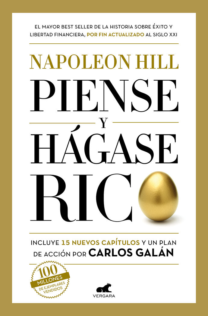 PIENSE Y HAGASE RICO | HILL,NAPOLEON/GALAN,CARLOS | JAVIER VERGARA | 9788418620133 Imagen principal del producto