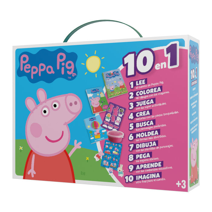 MALETIN 10 EN 1 - PEPA PIG | PLAY TIME IMAGILAND | 1 UNIDAD | 9788418861048 Imagen principal del producto