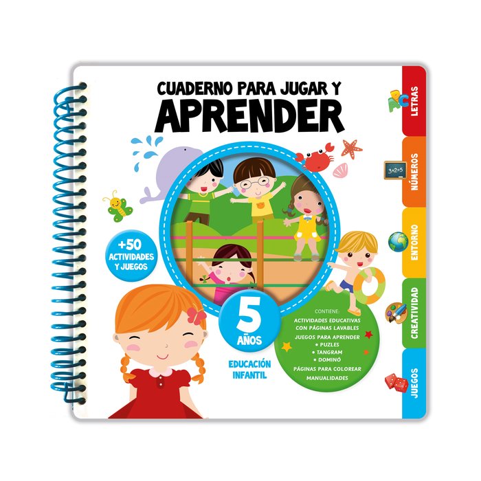 Cuaderno para Jugar y Aprender 5 Años Imagen principal del producto