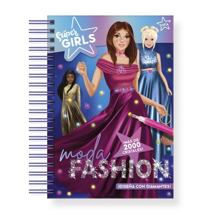 JUEGO SUPER GIRLS MODA FASHION DISEÑA CON DIAMANTES | SUPER GIRLS IMAGILAND | 1 UNIDAD | 9788418861826