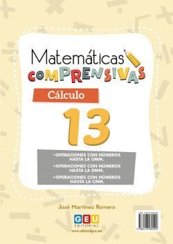 Cuaderno de Refuerzo de Matemáticas comprensivas 13. Martinez Romero, Jose (Editorial GEU) 9788418989209 Imagen secundaria del producto