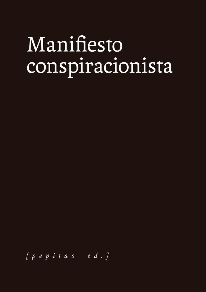 MANIFIESTO CONSPIRACIONISTA - 9788418998126 Imagen principal del producto