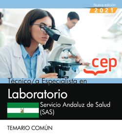 Técnico/a Especialista en Laboratorio. Servicio Andaluz de Salud (SAS). Temario común