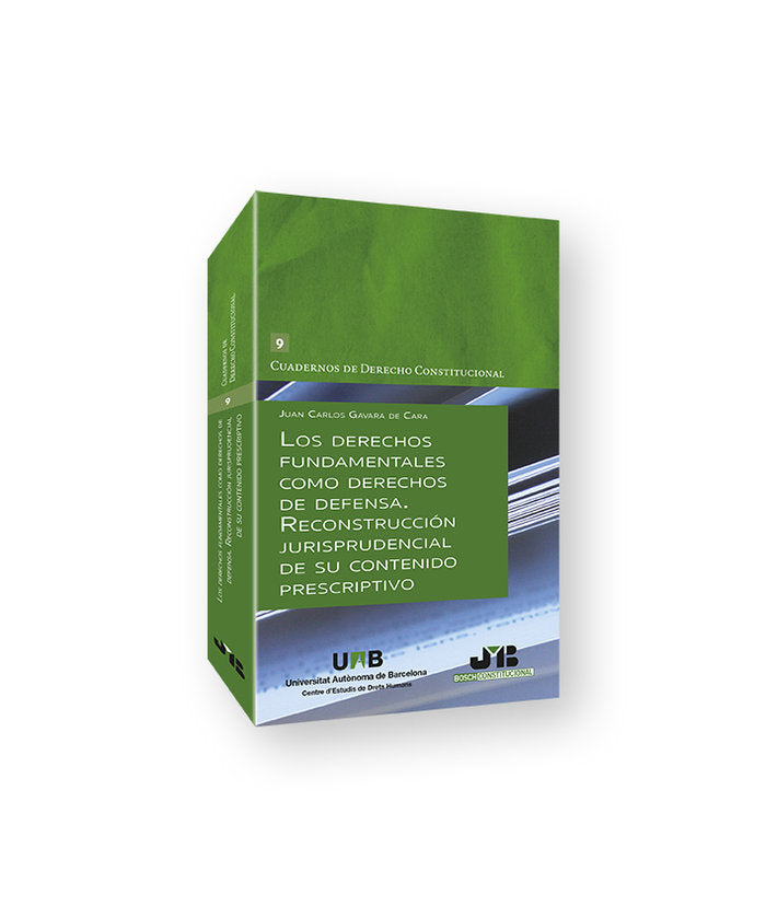 DERECHOS FUNDAMENTALES COMO DERECHOS DE DEFENSA RECONSTRUCC - 9788419045645