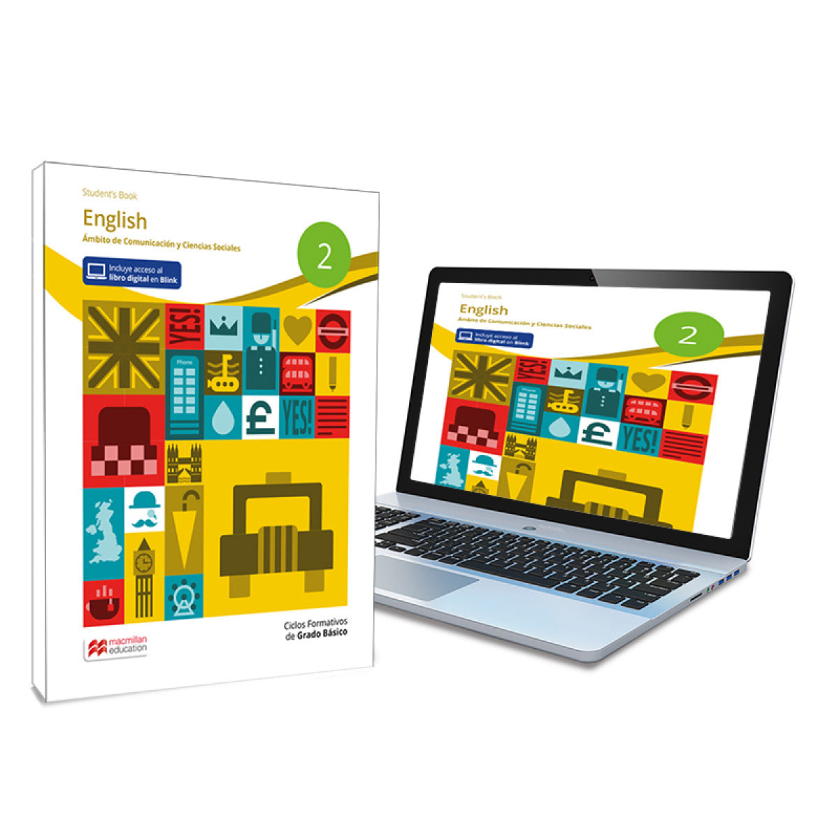 ✅ GRADO BÁSICO ENGLISH 2 STUDENT'S BOOK - LIBRO DE TEXTO EN FORMATO FÍSICO DE ENGLISH 2 - AVELLO, I. - MACMILLAN - 9788419062376 Imagen principal del producto