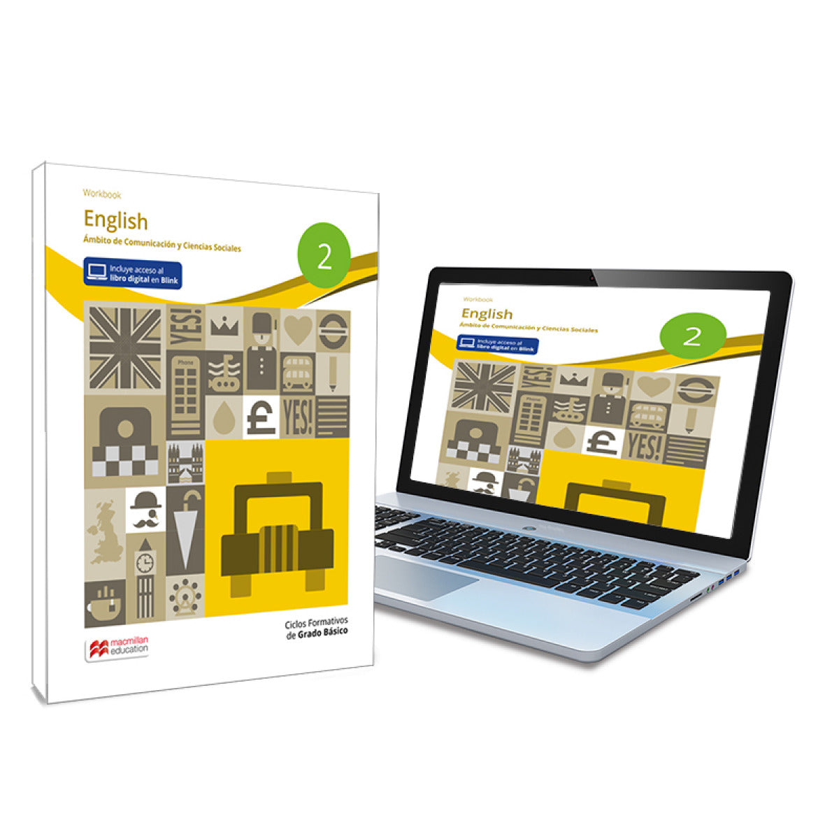 ✅ GRADO BÁSICO ENGLISH 2 WORKBOOK - LIBRO DE TEXTO EN FORMATO FÍSICO DE ENGLISH 2 WORKBOOK - AVELLO, I. - MACMILLAN - 9788419062383